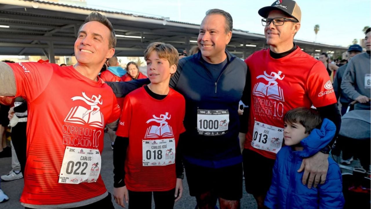 Antonio ‘Toño’ Astiazarán participa en ‘Corriendo por la Educación’ en Hermosillo