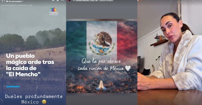 Ariadne Díaz y más famosos que se alzan ante la violencia generada por muerte de El Mencho