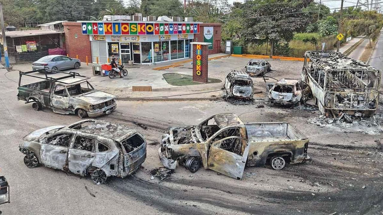 Abatimiento de ‘El Mencho’: 631 vehículos fueron robados y quemados durante hechos violentos