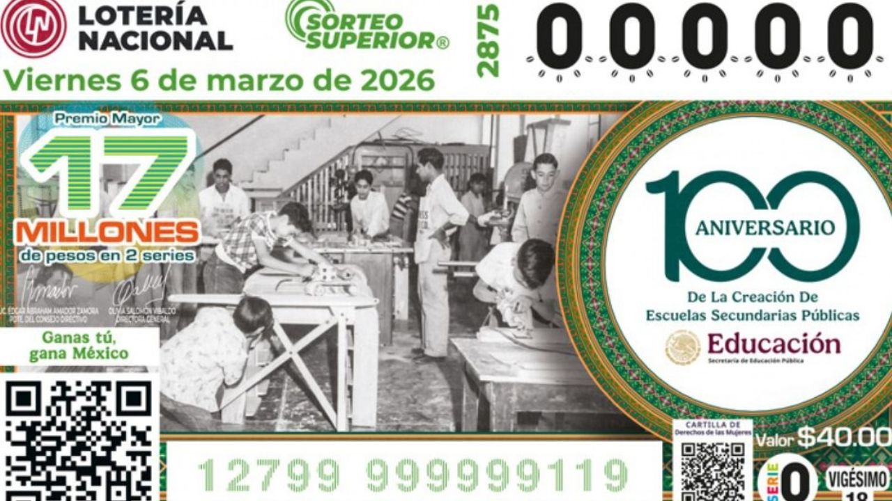 Lista COMPLETA de GANADORES del Sorteo Superior No. 2875 de la Lotería Nacional HOY viernes 6 de marzo