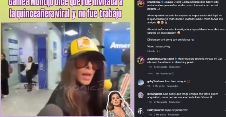 Galilea Montijo afirma ser invitada a quinceañera viral y niega recibir un pago