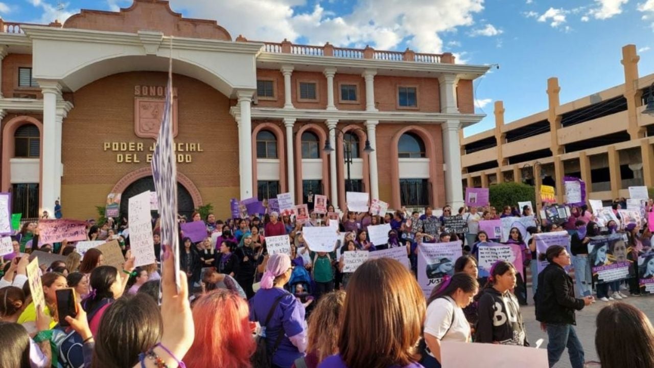 Sí habrá denuncia por daños tras protestas del 8M en el edificio del Poder Judicial de Hermosillo