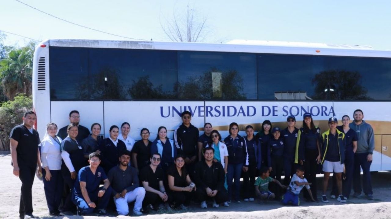 Brigada de salud Unison acerca servicios y aprendizaje comunitario al poblado de Miguel Alemán