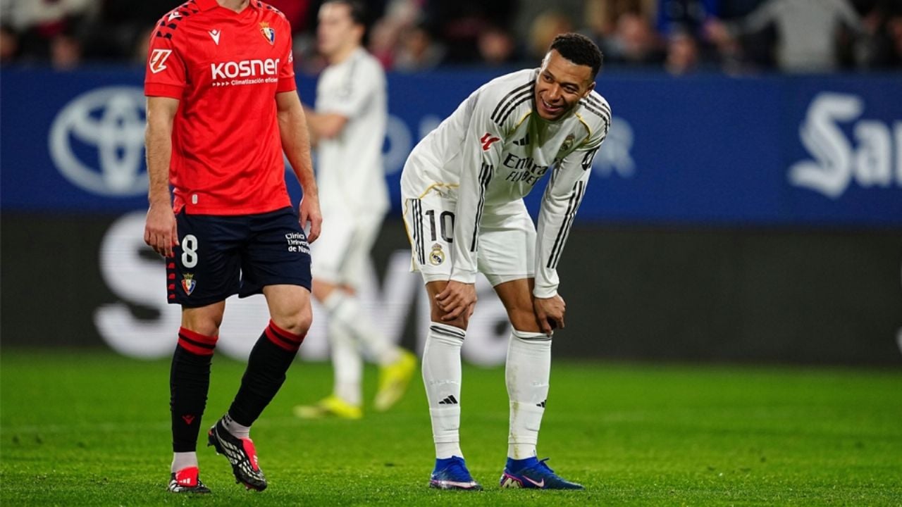 Kylian Mbappé encabeza la lista de siete lesionados del Real Madrid para la Champions League