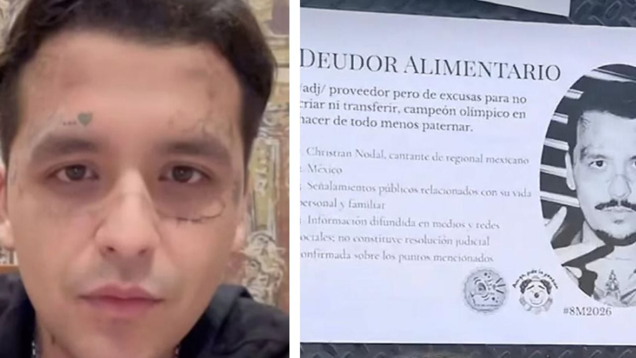 Christian Nodal aparece en ‘tendedero’ del 8M con acusación pública: “Todo menos paternar”