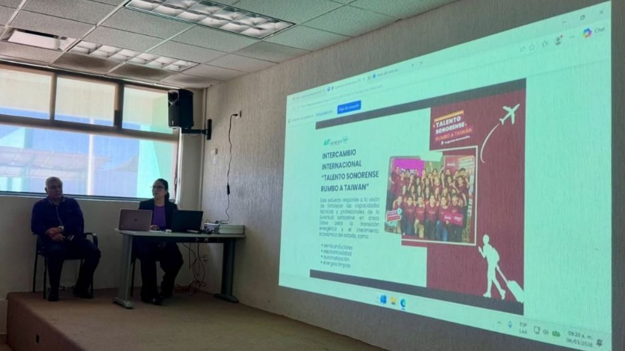 Estudiantes de Sonora comparten su experiencia de formación profesional en Taiwán con alumnos de la UTG