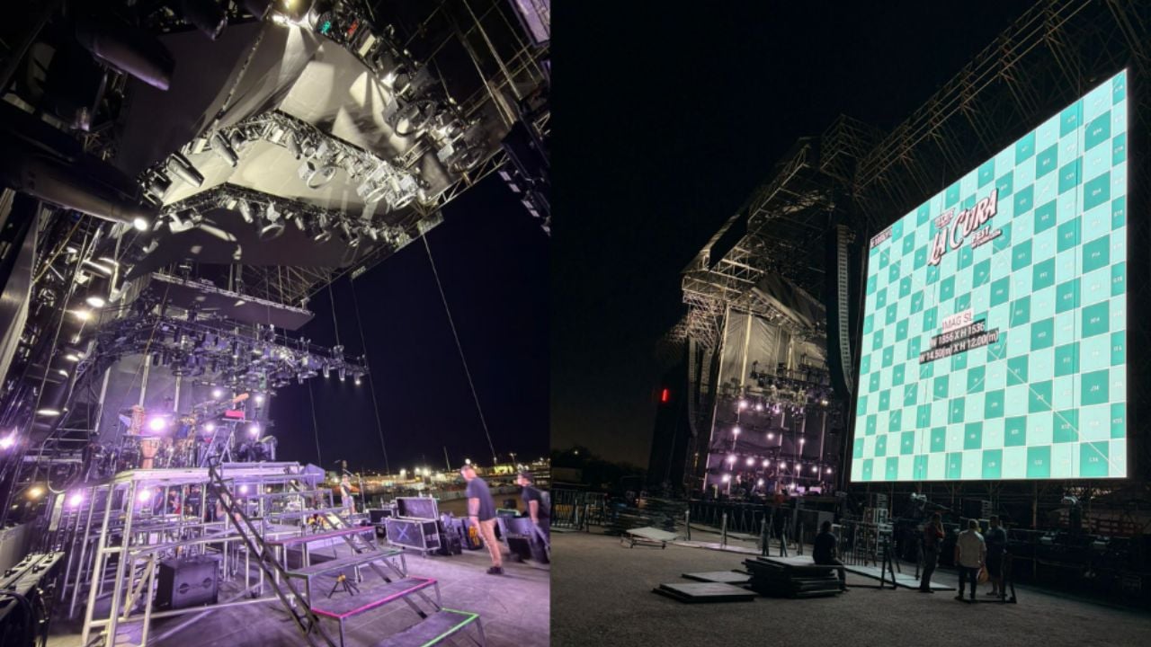 (VIDEO) La Cura Fest: Así se ven encendidas las pantallas del escenario Tecate Light