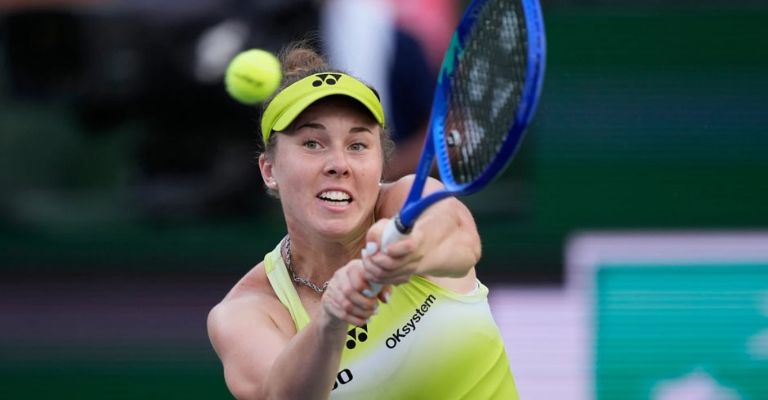 Noskova no pudo llegar lejos en Indian Wells