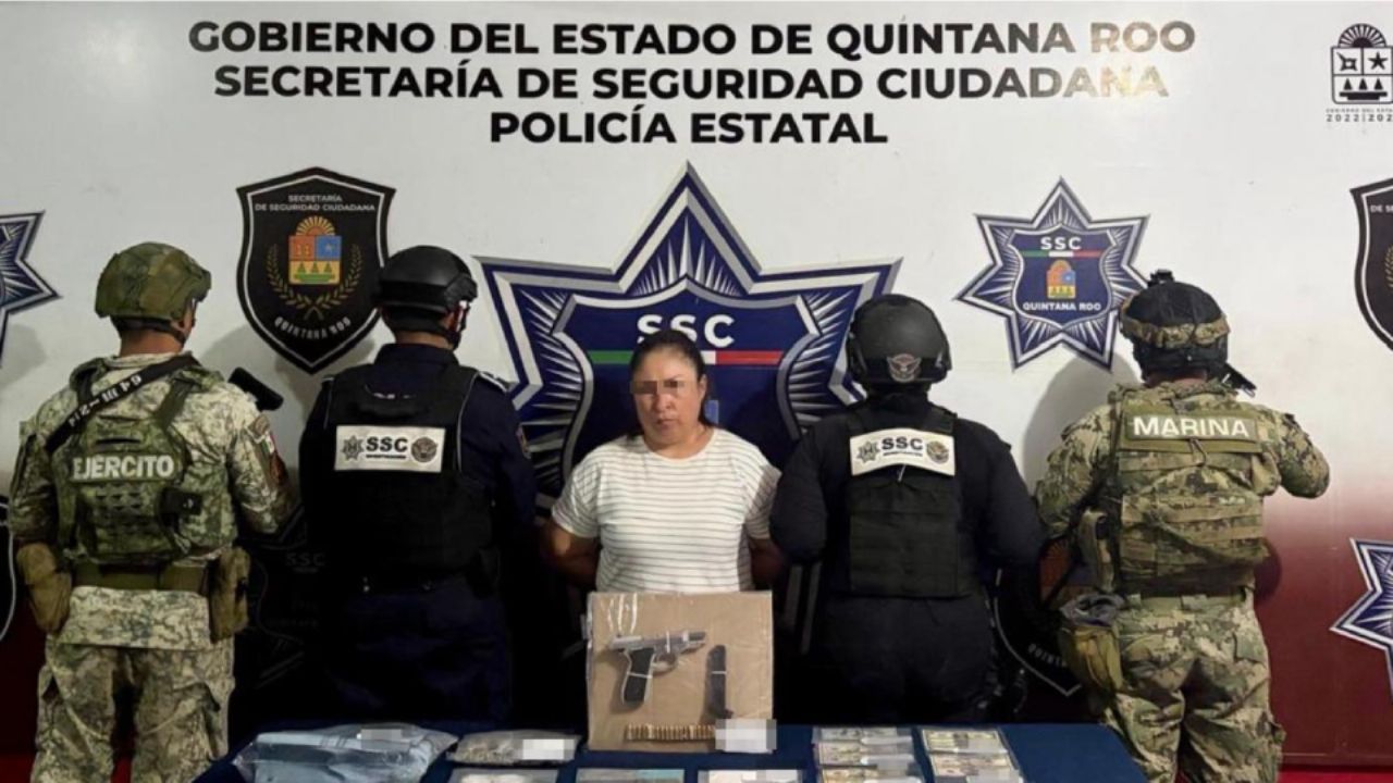 Cae en Cancún ‘La Pastrana’, señalada por delitos contra la salud y nexos con el Cártel de Sinaloa