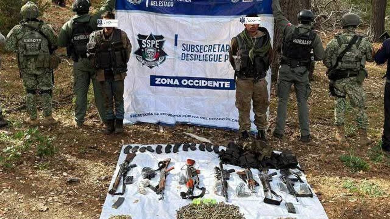 VIDEO: Emboscan a autoridades en Chihuahua; reportan dos gatilleros abatidos y tres detenidos