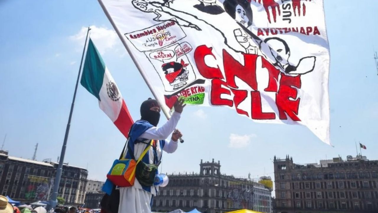 CNTE paraliza el Zócalo: Arranca paro de 72 horas que sacude CDMX