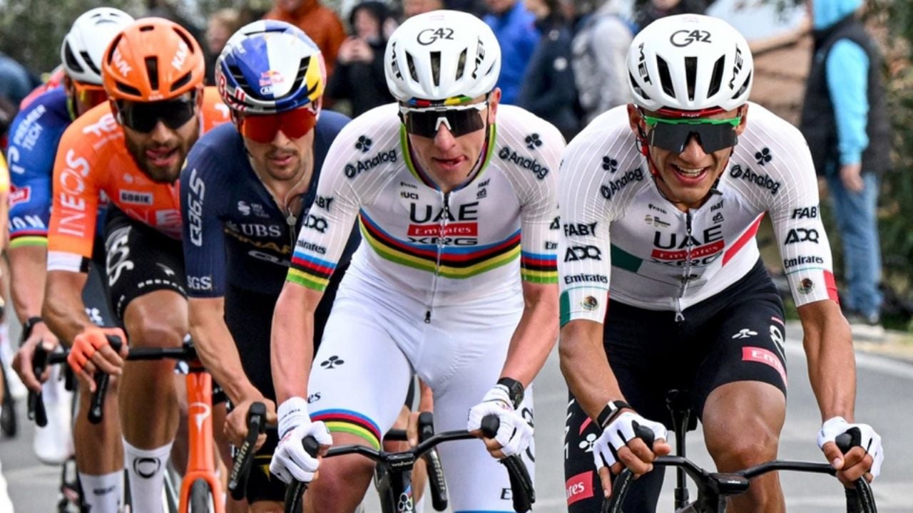 Isaac del Toro fue pieza clave para la histórica victoria de Tadej Pogacar en Milano Sanremo 2026