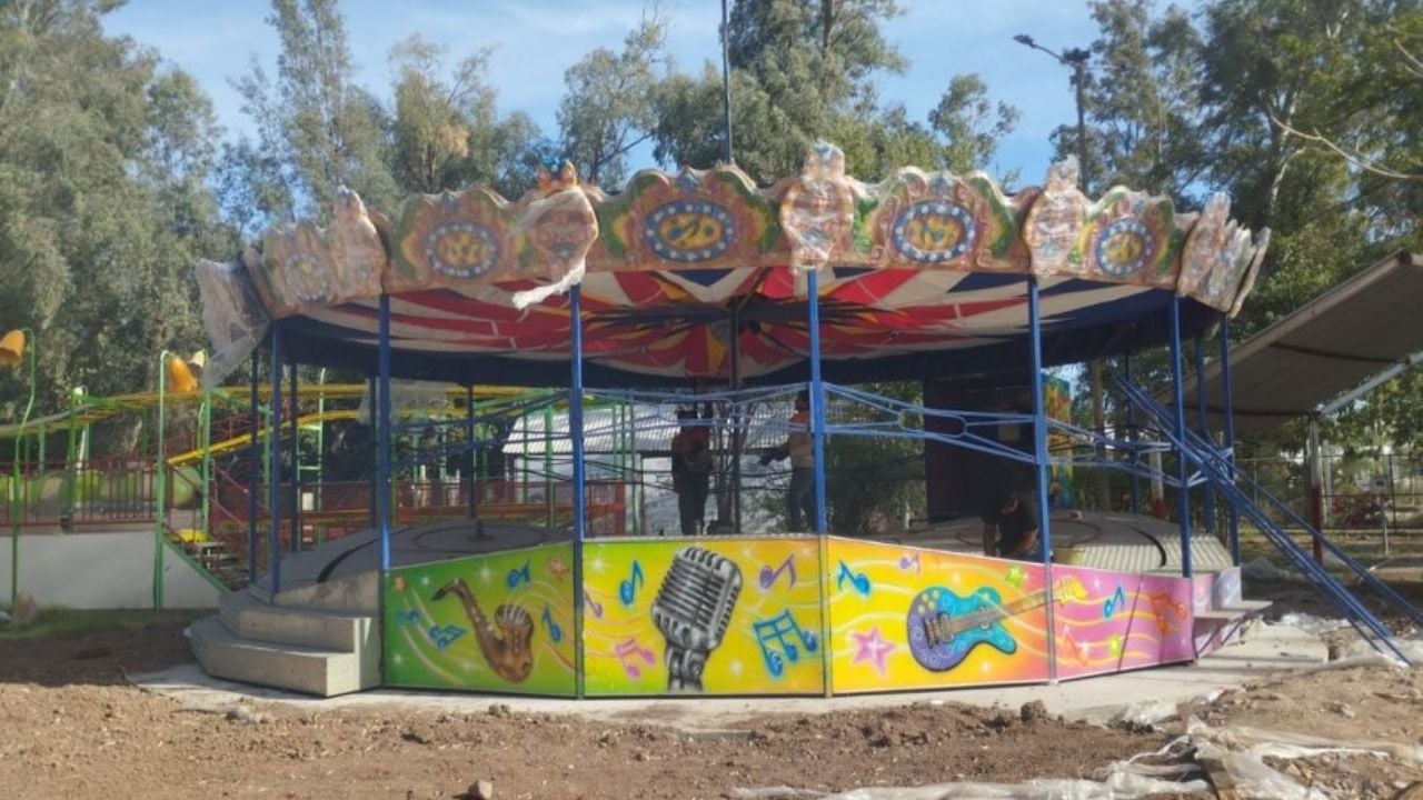 Parque Ostimuri de Ciudad Obregón avanza hacia su reapertura con nuevos juegos