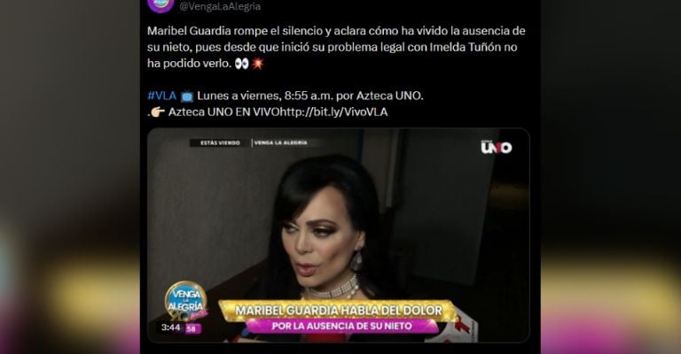 Maribel Guardia rompe el silencio sobre amenazas de Imelda Garza y esto dice del caso de José Manuel Figueroa