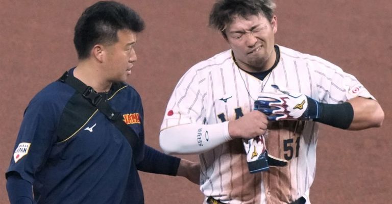 El jardinero se lesionó jugando con Japón