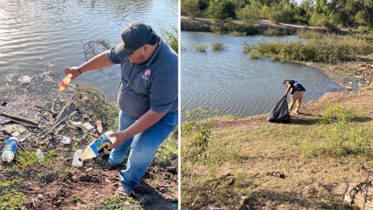 “Afortunadamente fue un éxito”: Jóvenes organizan jornada de limpieza en el Río Mayo de Navojoa