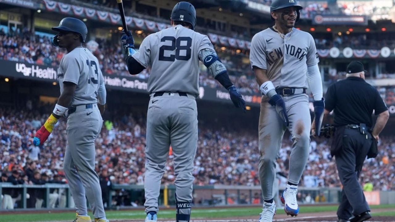 Los Yankees mandan fuerte mensaje en el Opening Day de MLB, al apalear a los Giants