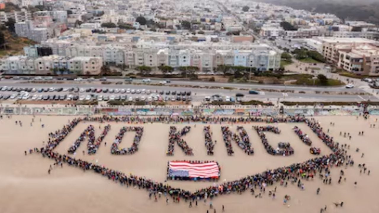 Manifestaciones de No Kings generan conflicto en EU: Detractores de Donald Trump se pelean con defensores