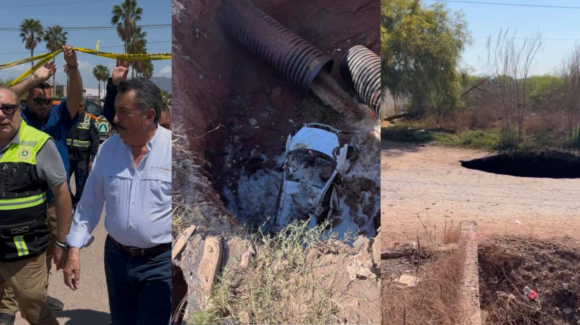 Javier Lamarque Cano atiende socavón tras caída de vehículo en Misiones