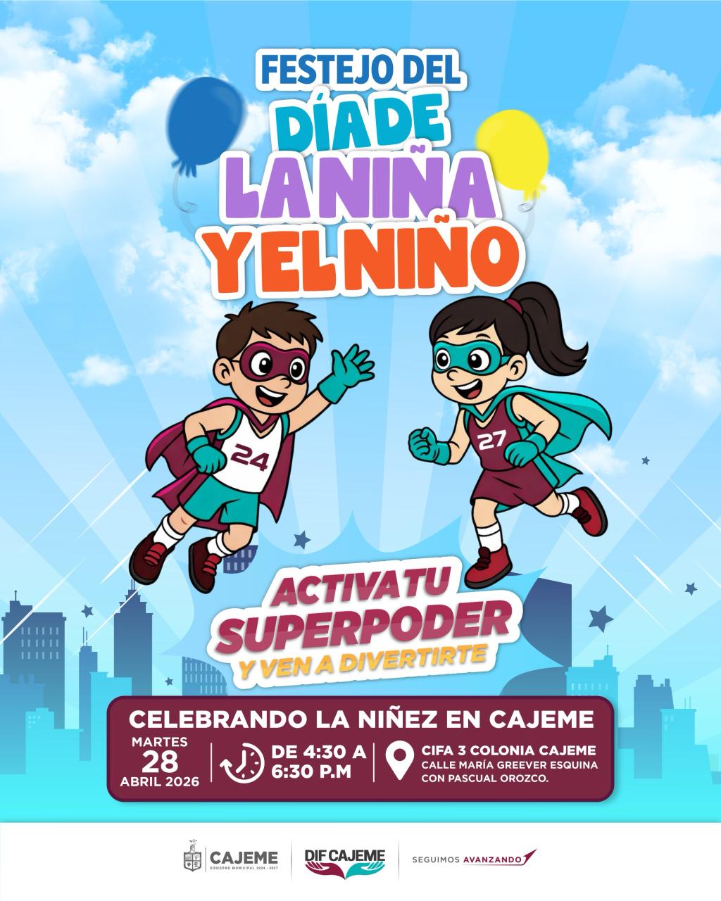 Ante cierre del Parque Infantil Ostimuri, DIF Cajeme organiza festejos del Día del Niño en varias colonias de la ciudad