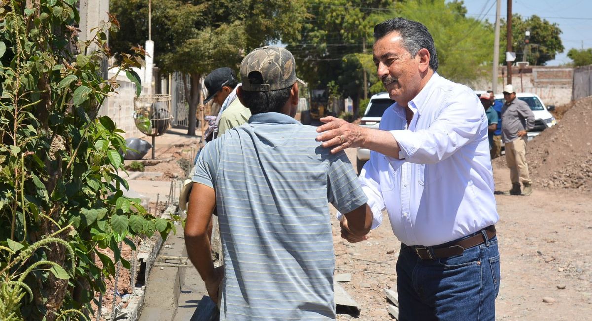 Avance favorable: Javier Lamarque supervisa obras de rehabilitación al sur de Cajeme