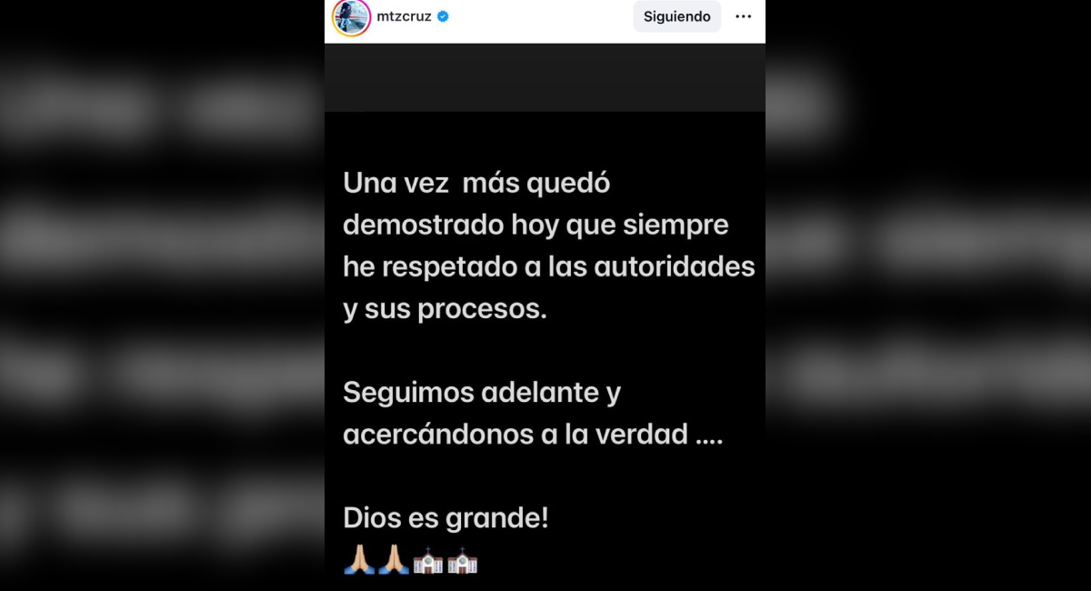 Cruz Martínez responde a señalamientos sobre faltar a audiencia de Alicia Villarreal