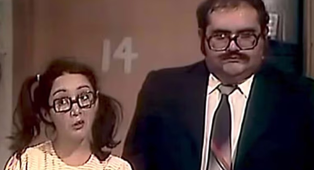Édgar Vivar con María Antonieta de las Nieves en El Chavo del 8