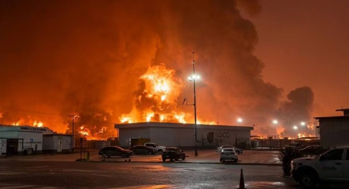 Iniciará investigación para determinar las causas del fuego en la Refinería Olmeca: José López Obrador