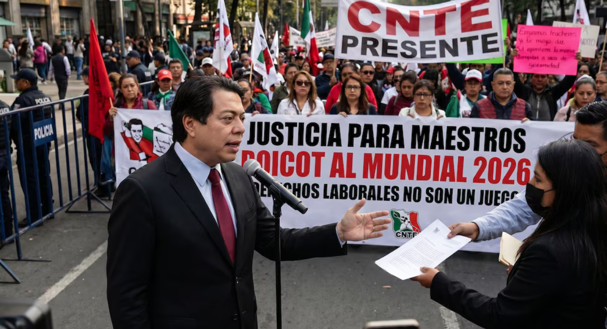 "No hay necesidad de tener este tipo de expresiones": Mario Delgado ante protestas del CNTE