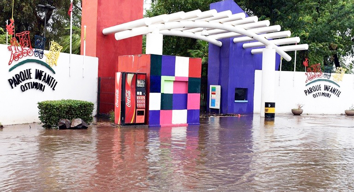 Rehabilitan en Ciudad Obregón la infraestructura hidrosanitaria para evitar inundaciones en el Parque Infantil Ostimuri