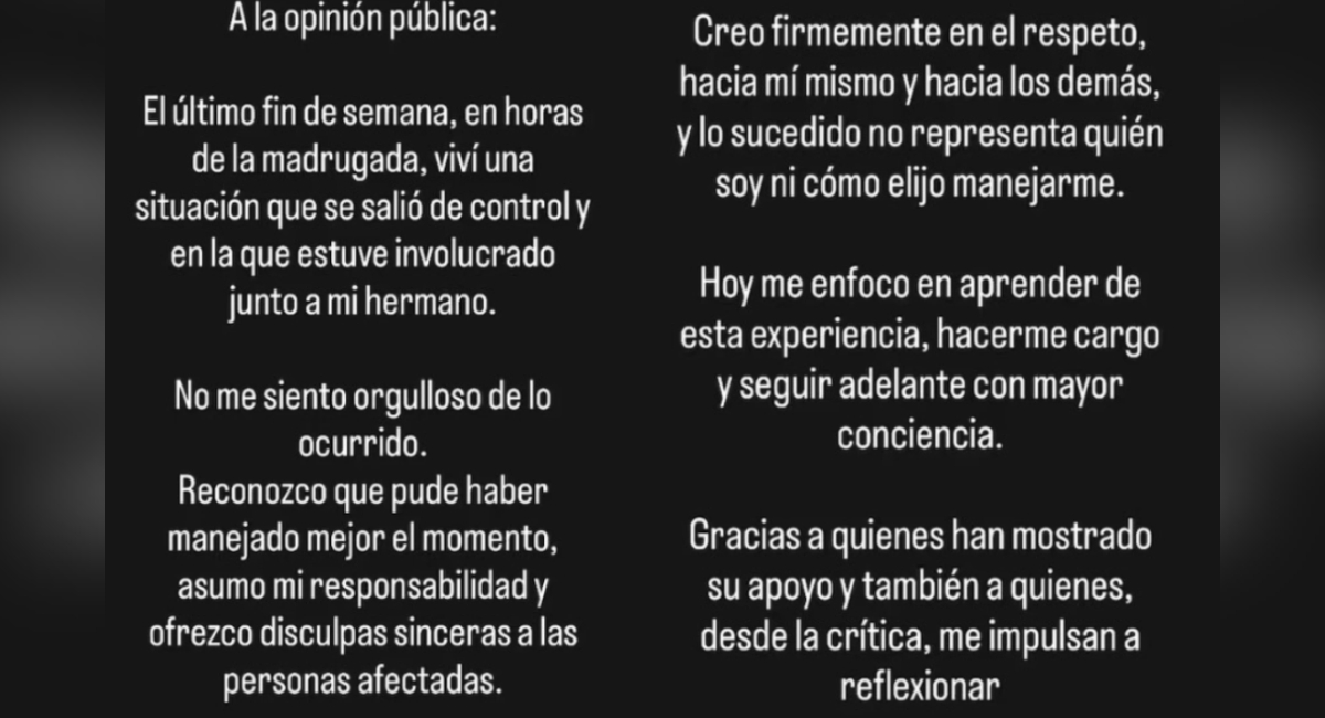 Rodrigo Brand habla de su agresión a reportero