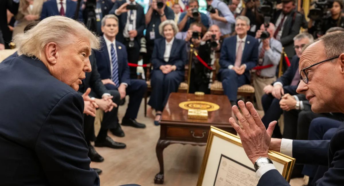 Trump advierte al canciller alemán, Friedrich Merz, que no interfiera en la guerra en Irán