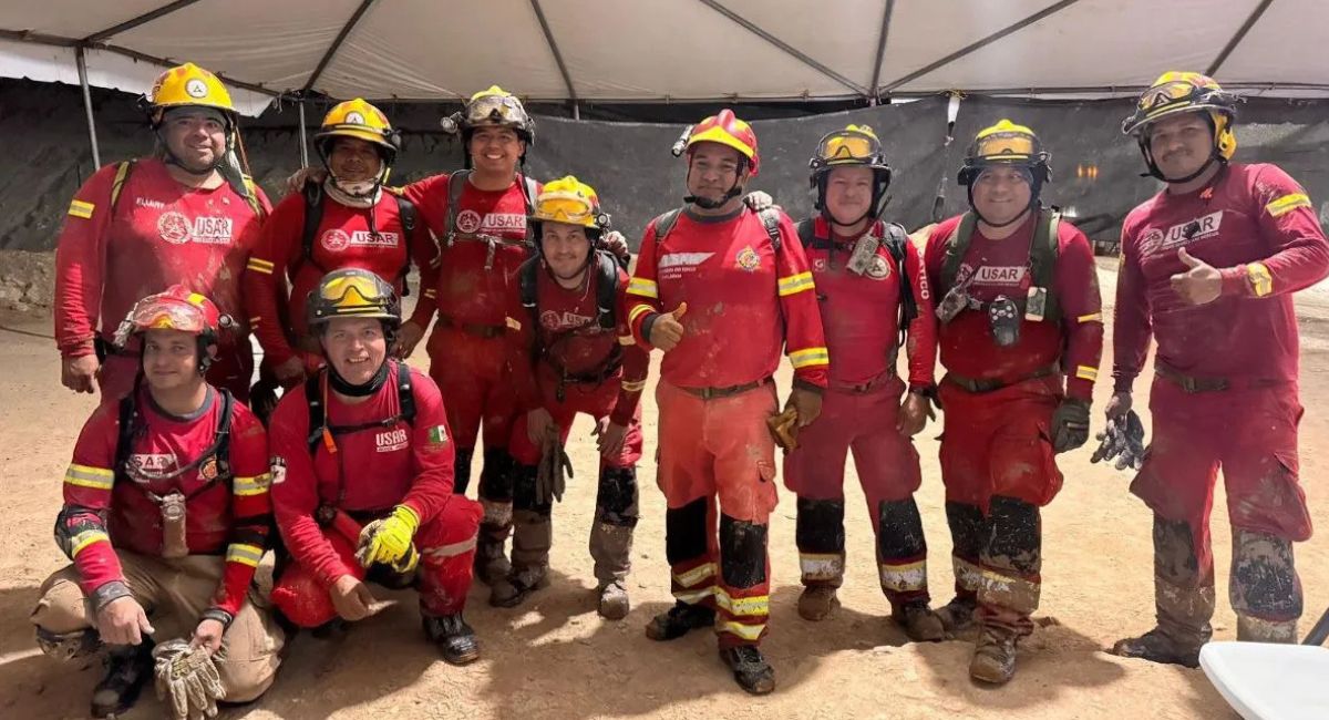 USAR regresa a Jalisco tras participar en rescate de minero con vida en Santa Fe