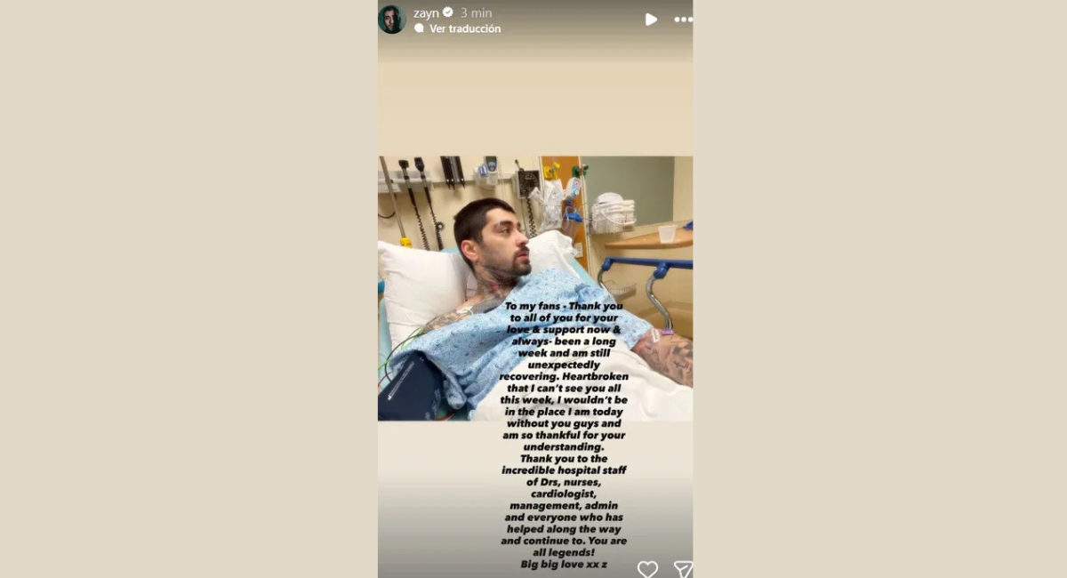 Zayn Malik es hospitalizado en plena semana de estreno de su nuevo disco 'Konnakol'