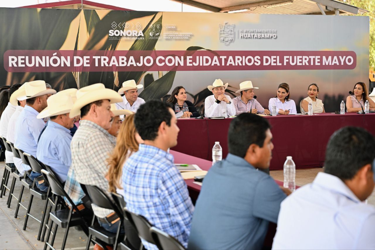 Durazo reitera su compromiso con productores agrícolas y el Fuerte Mayo; asegura agua para el campo
