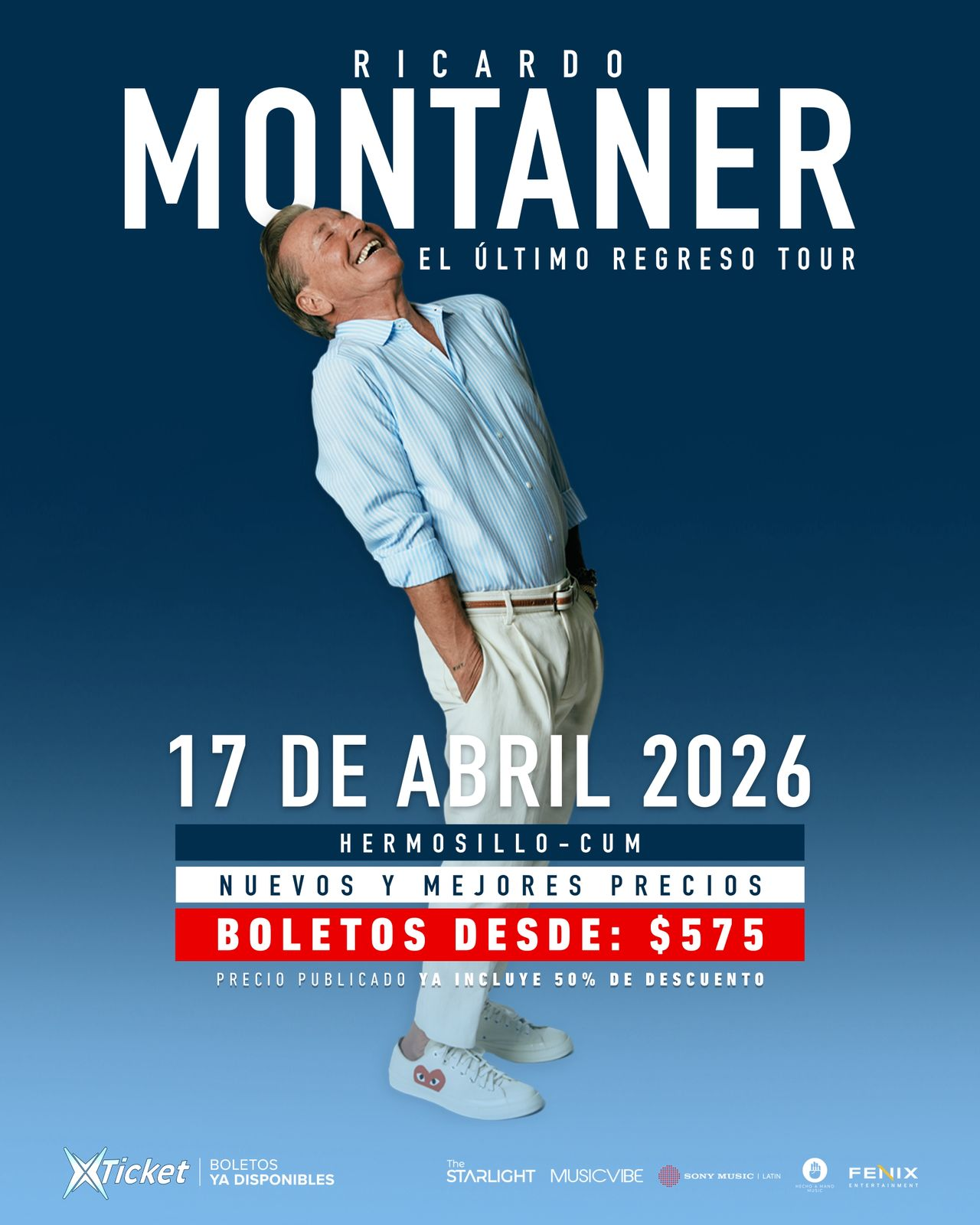 Ricardo Montaner trae a Hermosillo El Último Regreso Tour, una producción de primer nivel