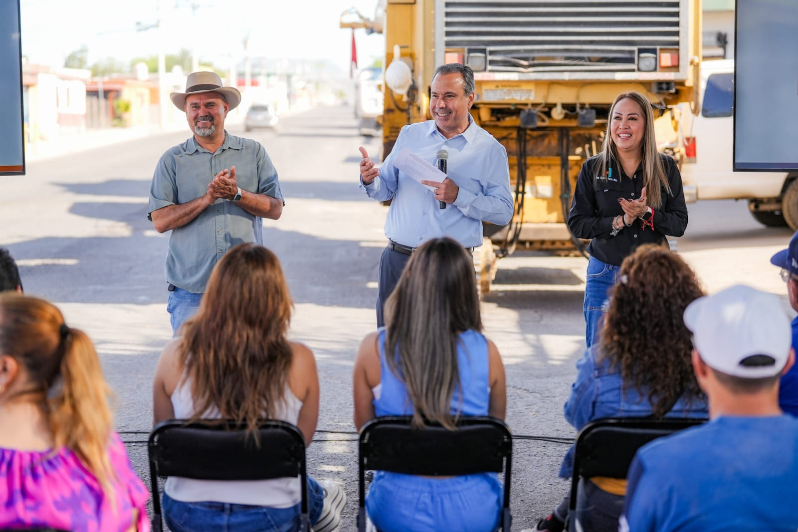 Arranca Toño Astiazarán recarpeteo de la calle Reforma en sector Norte de Hermosillo