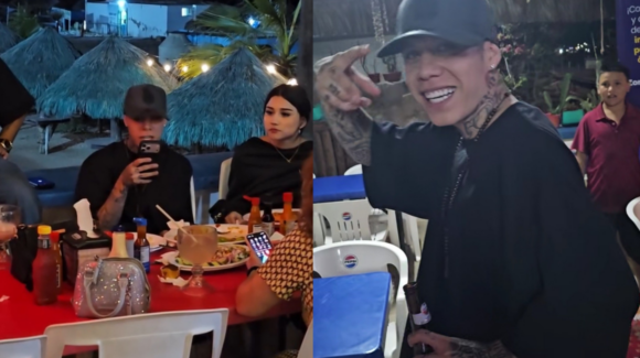 Santa Fe Klan y Camila Zamorano disfrutan Bahía de Kino y conviven con lugareños