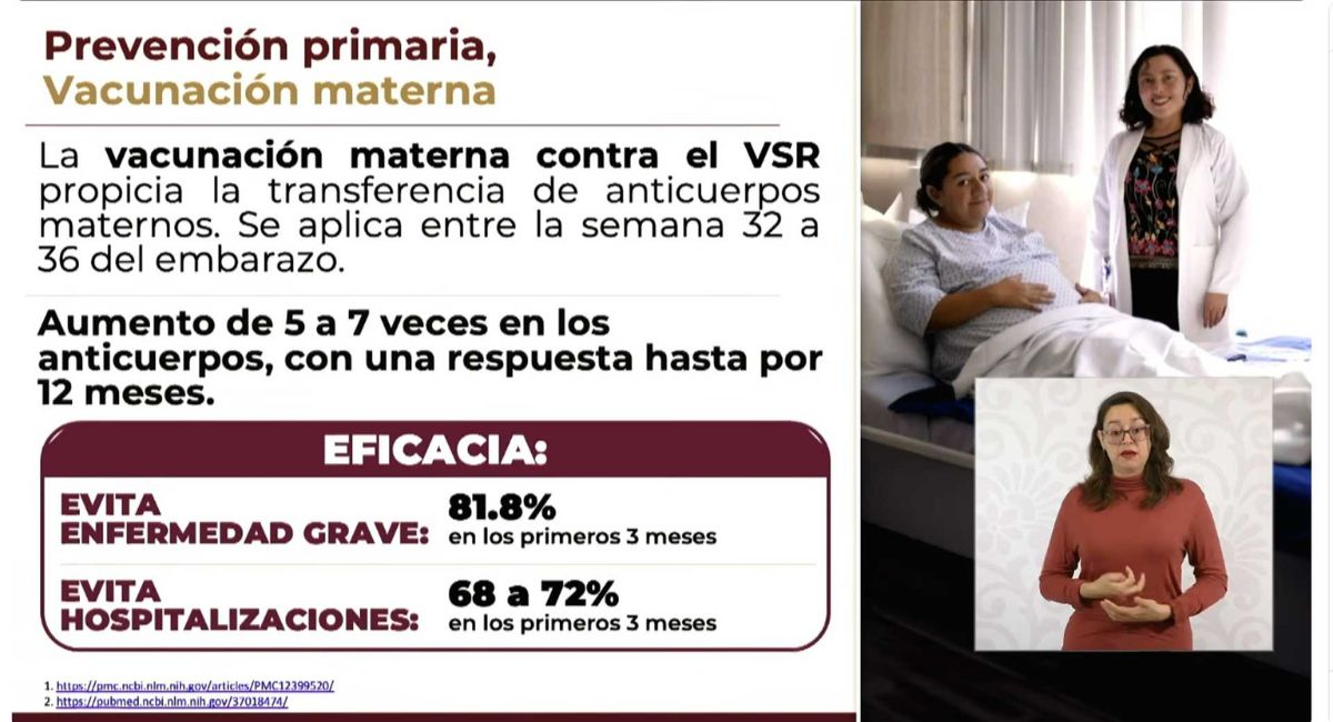 Anuncian vacuna contra VSR para embarazadas: protege a recién nacidos