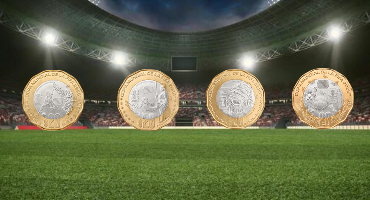 ¡De colección! Banxico pone en circulación 12 monedas conmemorativas de la Copa Mundial de la FIFA 2026