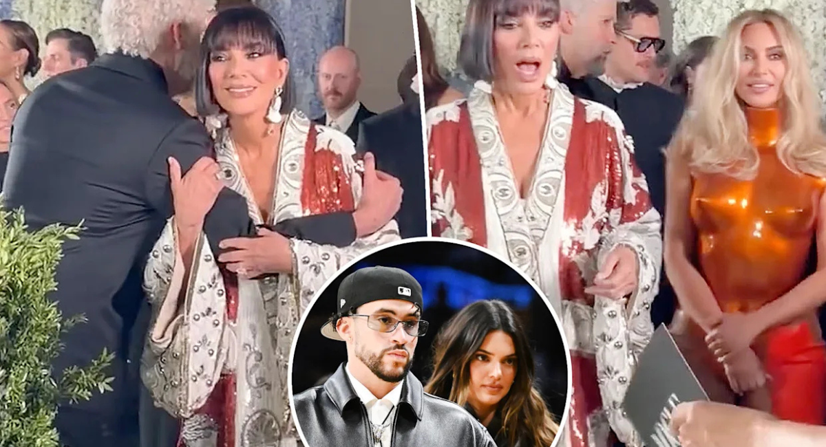 ¡Tensión en el aire! El incómodo y forzado encuentro entre Kris Jenner y Bad Bunny que paralizó la Met Gala 2026