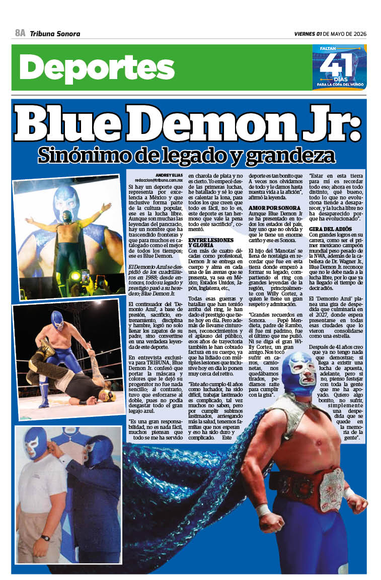 Edición del periódico TRIBUNA