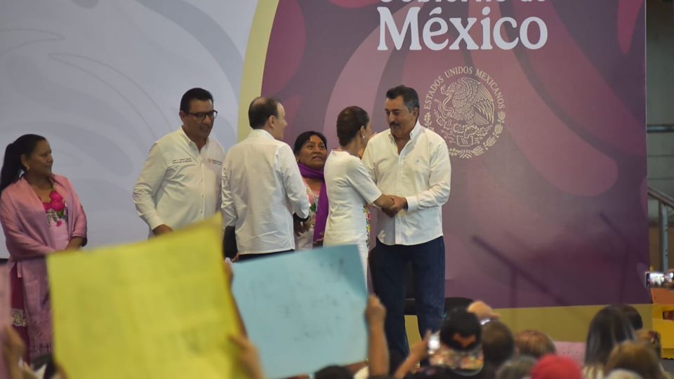 Alcalde Lamarque destaca apoyo a mujeres durante visita de la presidenta Claudia Sheinbaum a Ciudad Obregón