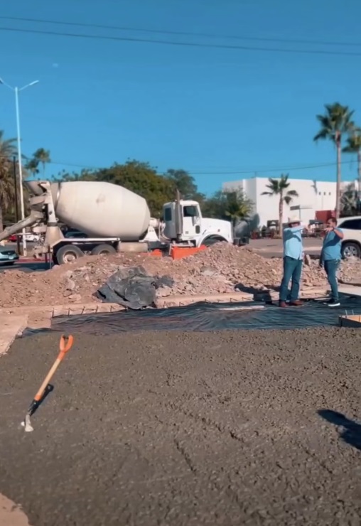Trabajos de reconstrucción del bulevar Centenario en Navojoa