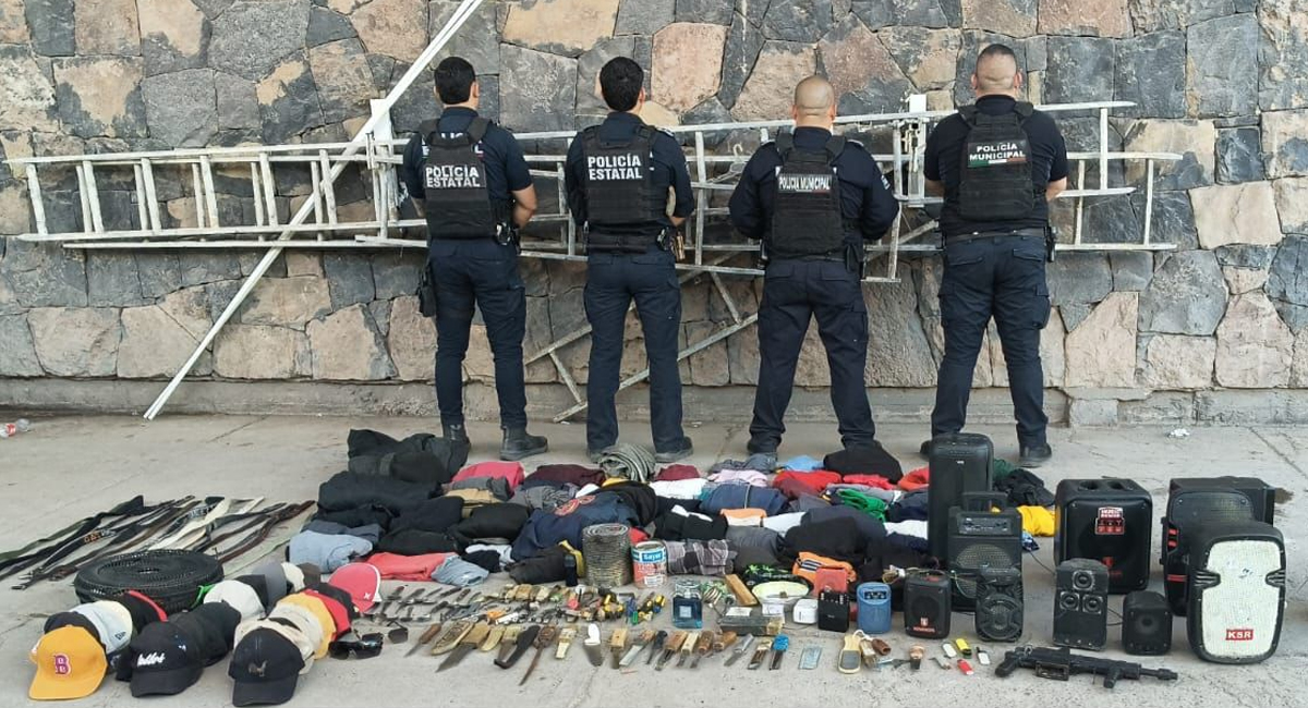 Decomisan armas hechizas y objetos prohibidos tras revisión en el Cereso de Ciudad Obregón