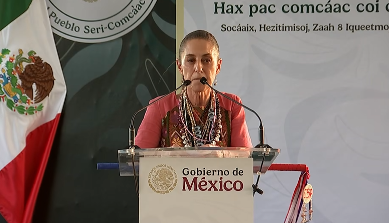 La presidenta Claudia Sheinbaum