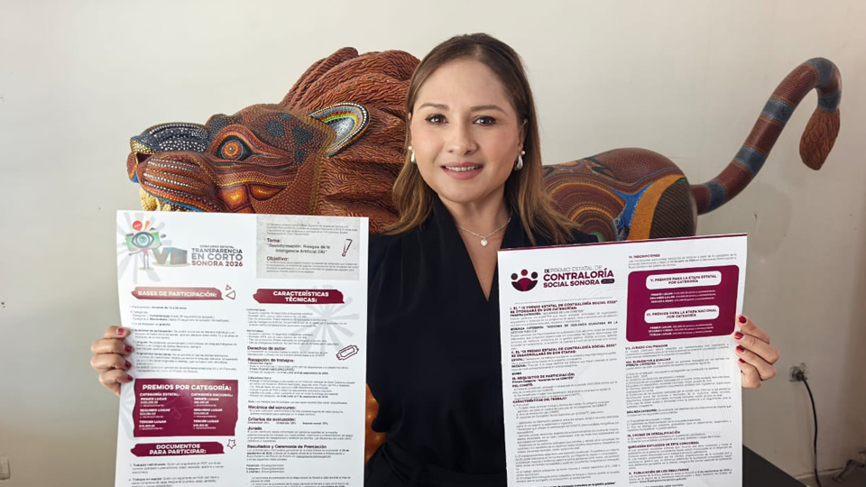 Convocan a concurso estatal de contraloría social con premios de hasta 100 mil pesos en Sonora