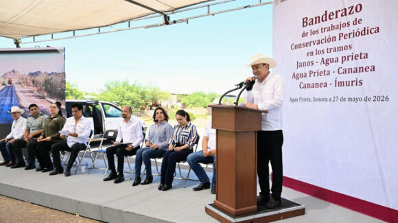 Durazo supervisa arranque de obras carreteras en Sonora con respaldo federal y millonaria inversión pública