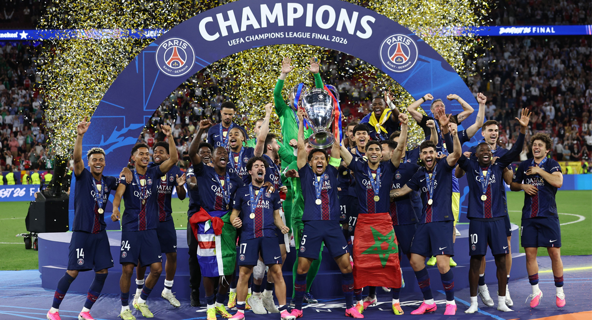 El Paris Saint-Germain logró el bicampeonato de la Champions League tras vencer al Arsenal en una dramática final