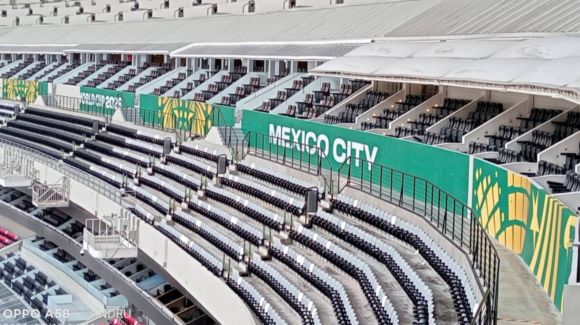 Estadio Azteca se alista con nueva imagen para partido inaugural del Mundial de Fútbol 2026